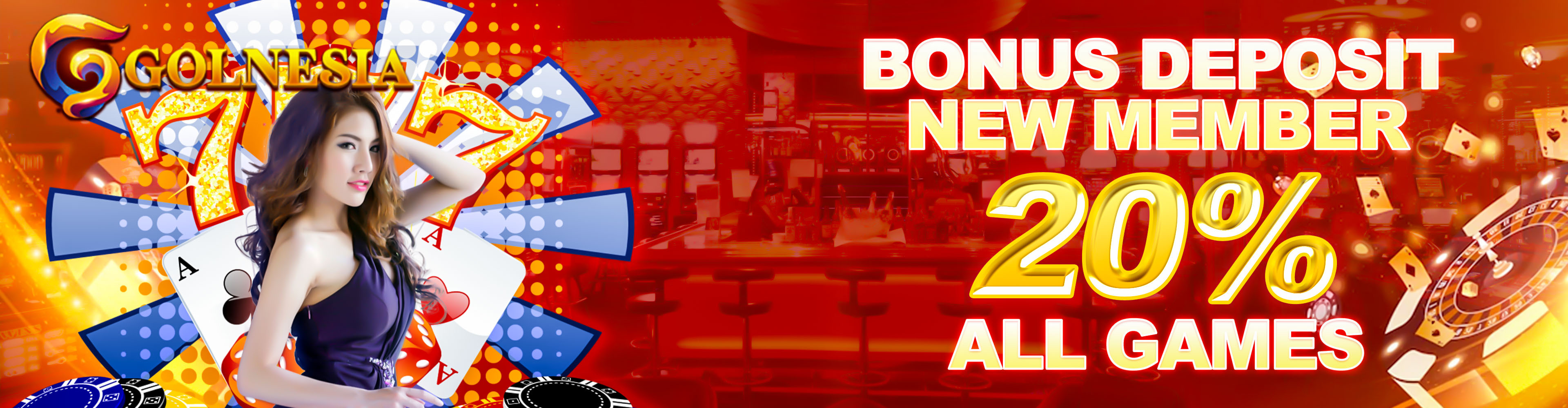 BONUS DEPOSIT NEW MEMBER 20% ALL GAMES.